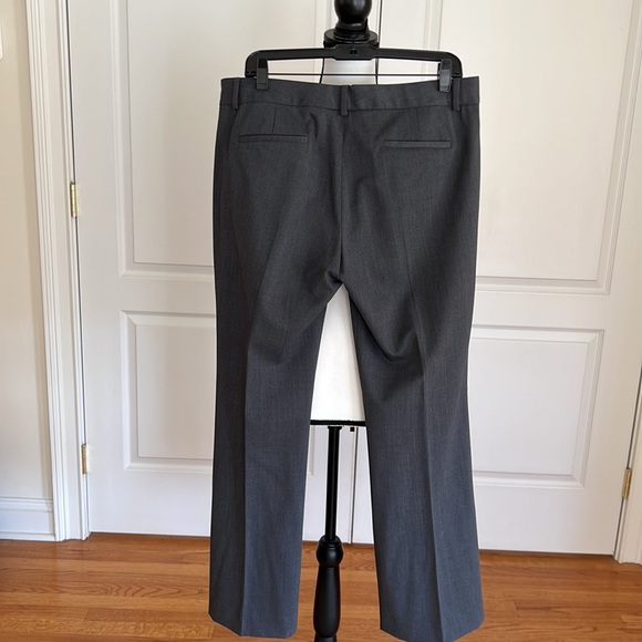 Elie Tahari charcoal flare leg pant with front slant pockets, unlined - Picture 9 of 9